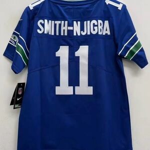 Jaxson Smith-Njigba #11 Seattle Seahawks Blue and Green Youth medium 10/12